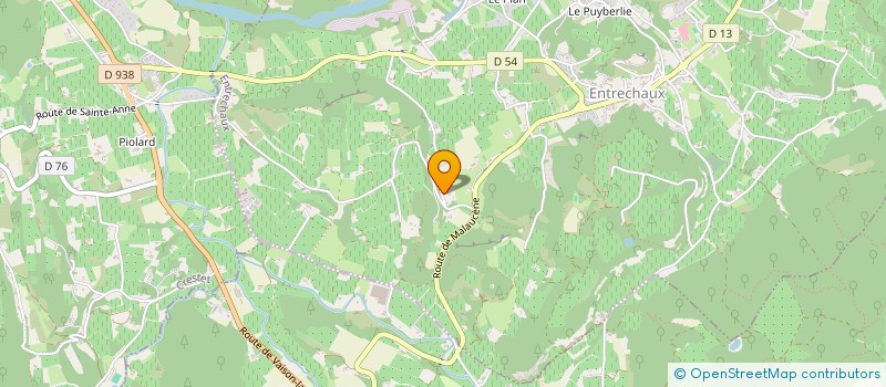 localisation de l'entreprise LES PASCAUX  ENTRECHAUX