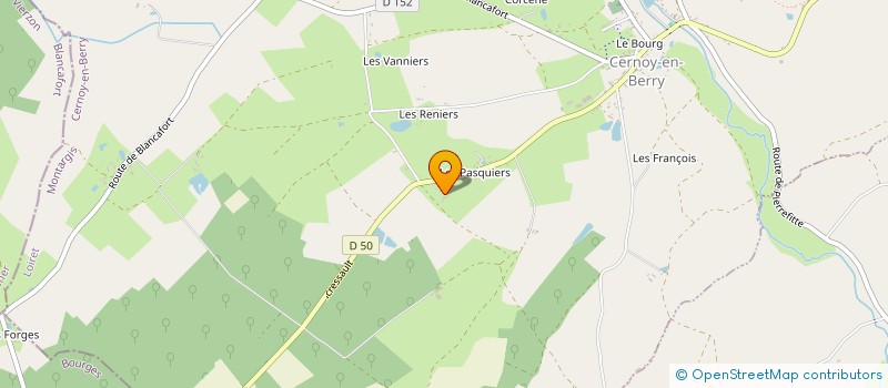 localisation de l'entreprise LES PASQUIERS à CERNOY-EN-BERRY