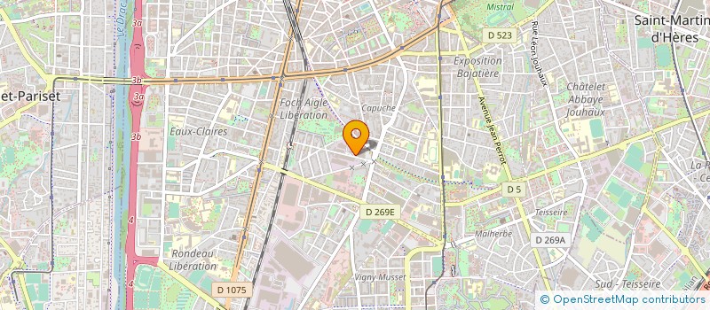 localisation de l'entreprise LES PASSAGERS à GRENOBLE
