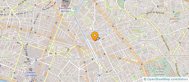 localisation de l'entreprise LES PASSAGERS  PARIS