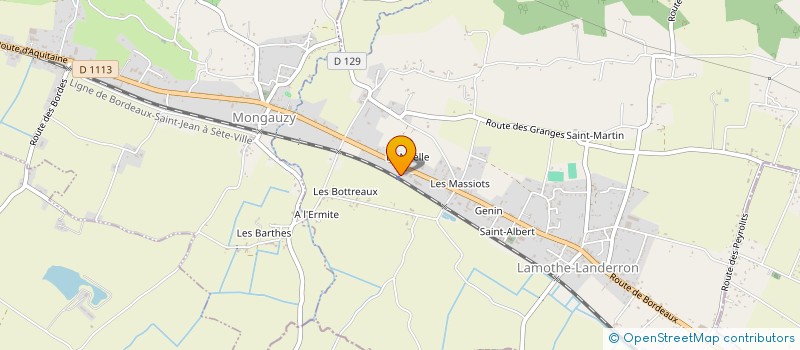 localisation de l'entreprise LES PASSAGERS  LAMOTHE-LANDERRON