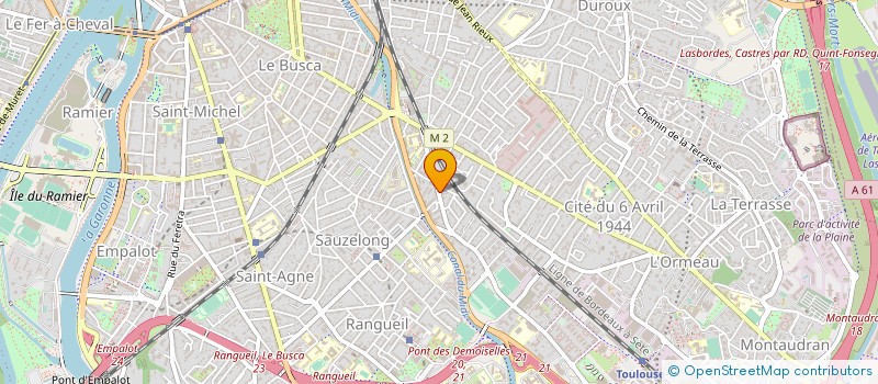 localisation de l'entreprise LES PASSAGERS DE L ART à TOULOUSE