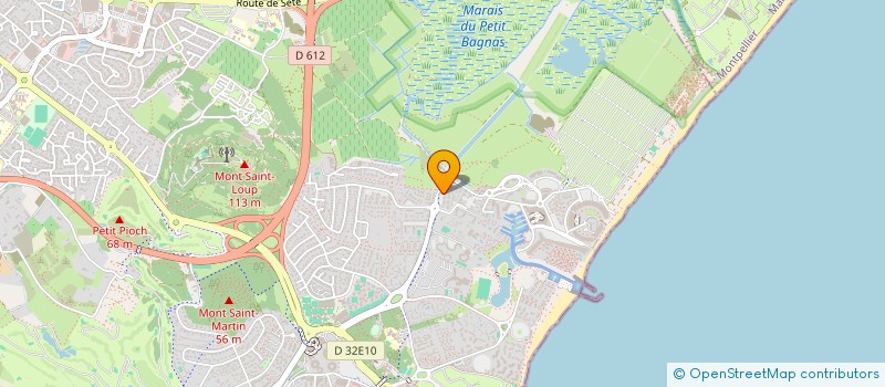localisation de l'entreprise LES PASSAGERS DE L'EAU ACTIVITES AQUATIQUES/ANIMATIONS/ENSEIGNEMENTS  AGDE