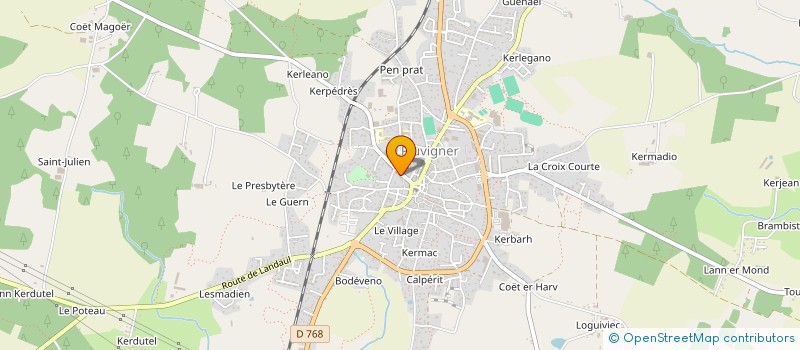 localisation de l'entreprise LES PASSAGERS DU TANDEM  PLUVIGNER