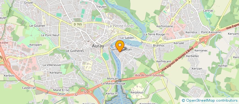 localisation de l'entreprise LES PASSAGERS DU VENT à AURAY