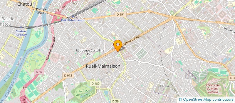 localisation de l'entreprise LES PASSE PARTOUT à RUEIL-MALMAISON