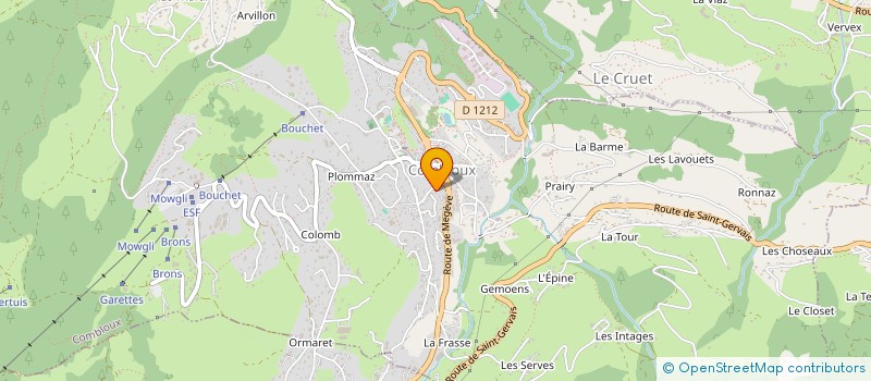 localisation de l'entreprise LES PASSERANDS  COMBLOUX