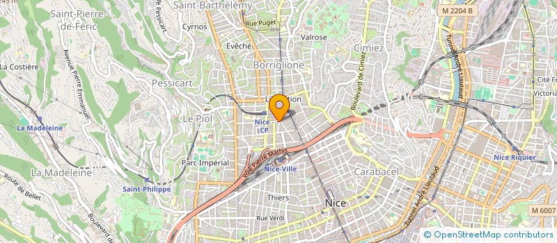 localisation de l'entreprise LES PASSERELLES à NICE