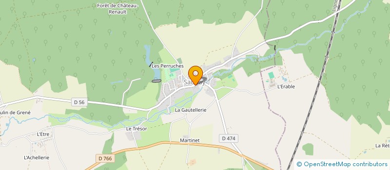 localisation de l'entreprise LES PASSERELLES  SAUNAY