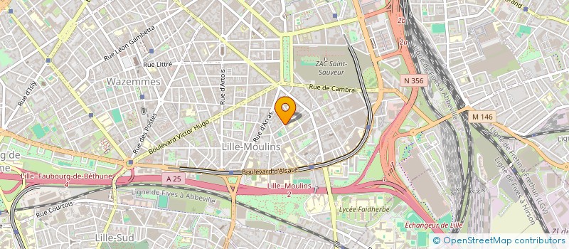 localisation de l'entreprise LES PASSERELLES DE MARVIGNES à LILLE