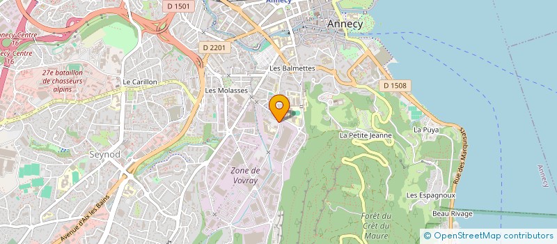 localisation de l'entreprise LES PASSEURS à ANNECY