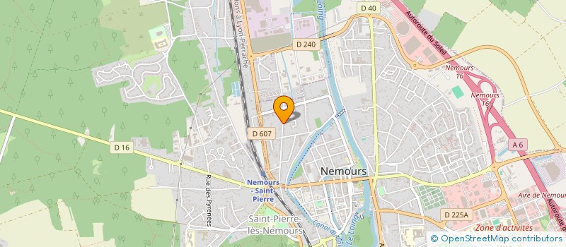 localisation de l'entreprise LES PASSEURS D'HORIZONS  NEMOURS