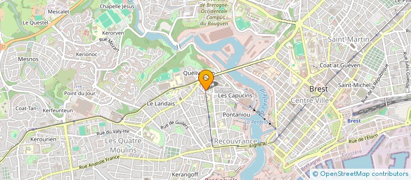 localisation de l'entreprise LES PASSEURS DE CHANSONS à BREST