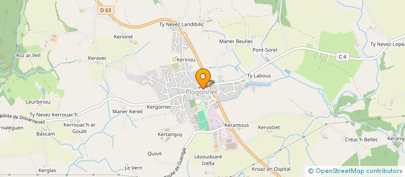localisation de l'entreprise LES PASSEURS DE PATRIMOINE DE PLOGONNEC TREIZHERIEN GLAD PLOGONEG - AN DAOUARN GLAS  PLOGONNEC