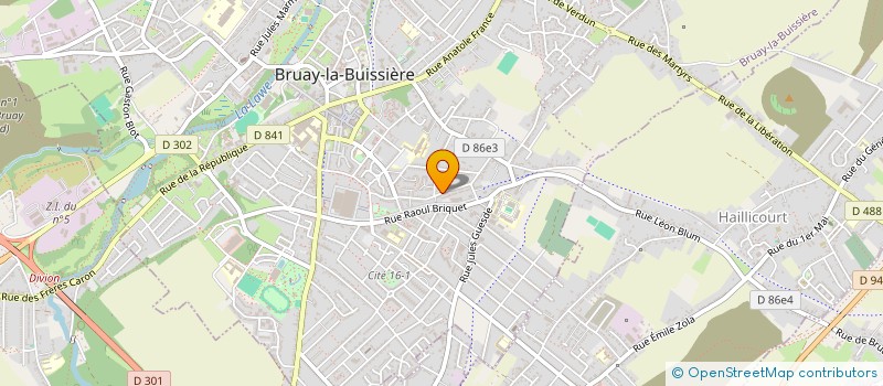 localisation de l'entreprise LES PASSIONNES CLEAN MOTORS à BRUAY-LA-BUISSIERE