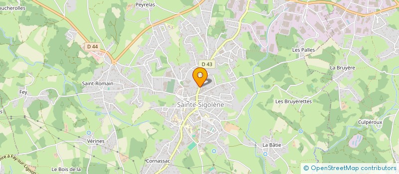 localisation de l'entreprise LES PASSIONNES DU BIEN-ETRE  SAINTE-SIGOLENE