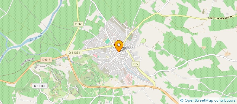 localisation de l'entreprise LES PASSIONNES DU BIEN-ETRE  MONTAGNAC