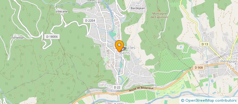 localisation de l'entreprise LES PASSIONNES DU FIL DE LAMALOU-LES-BAINS  LAMALOU-LES-BAINS