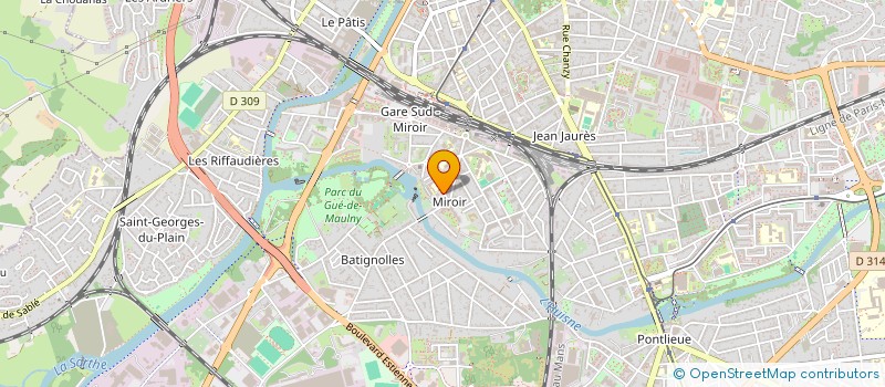 localisation de l'entreprise LES PASSIONNES DU LIVRE ET DU VINYLE  LE MANS