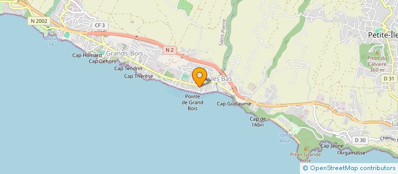 localisation de l'entreprise LES PASSIONNES DU SPORT 974  SAINT-PIERRE