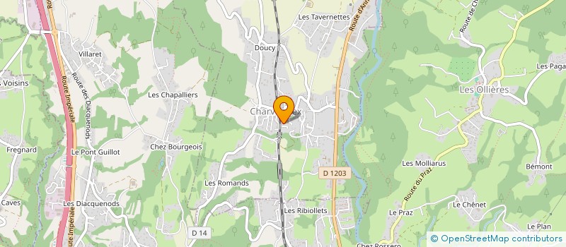 localisation de l'entreprise LES PASSIONNES DU VIN à EPAGNY METZ-TESSY