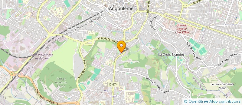 localisation de l'entreprise LES PASSIONNES ET PLUS à ANGOULEME