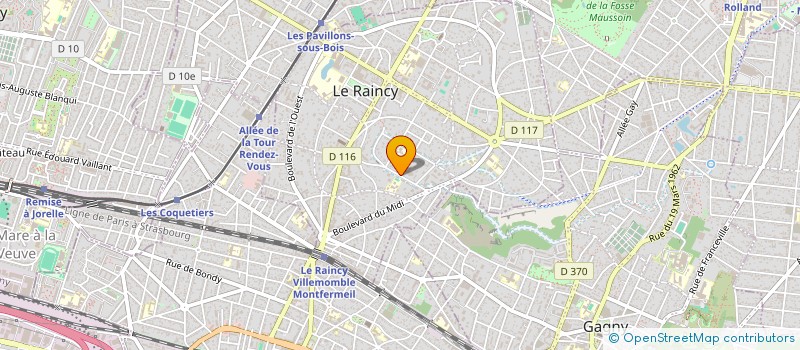 localisation de l'entreprise LES PASSIONNES PRO à LE RAINCY
