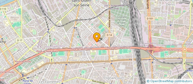 localisation de l'entreprise LES PASSIONS DE TOM à SAINT-OUEN-SUR-SEINE