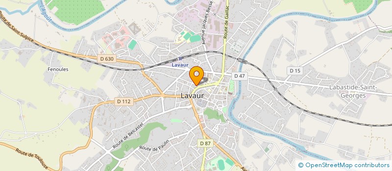 localisation de l'entreprise LES PASTELIERS VAUREENS  LAVAUR