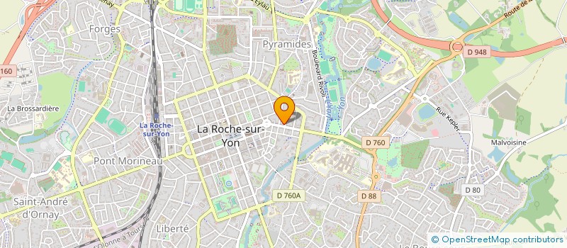 localisation de l'entreprise LES PASTELS à LA ROCHE-SUR-YON