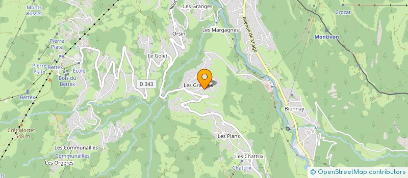 localisation de l'entreprise LES PASTOURELLES  SAINT-GERVAIS-LES-BAINS