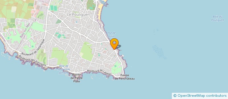 localisation de l'entreprise LES PATELLES  LE POULIGUEN