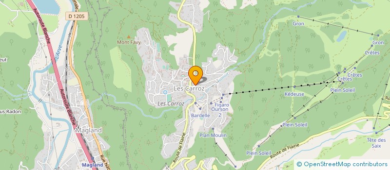 localisation de l'entreprise LES PATES COTE MONT-BLANC à ARACHES-LA-FRASSE