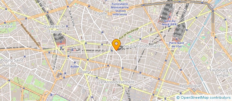 localisation de l'entreprise LES PATES VIVANTES DE MONTMARTRE  PARIS