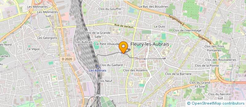 localisation de l'entreprise LES PATIOS D'OR FLEURY LES AUBRAIS à FLEURY LES AUBRAIS