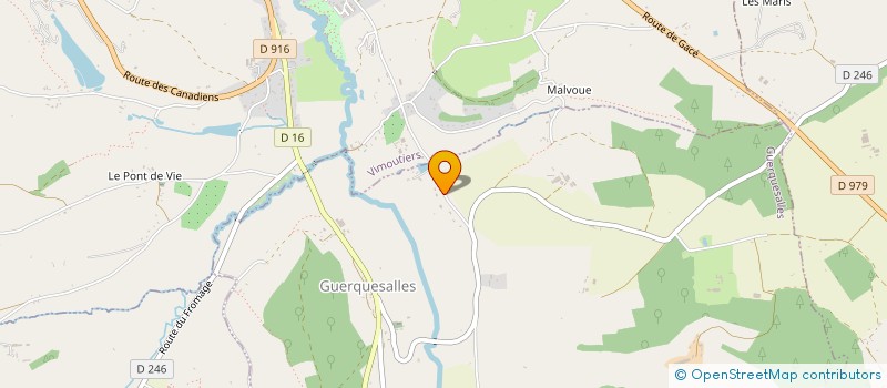 localisation de l'entreprise LES PATIS à GUERQUESALLES
