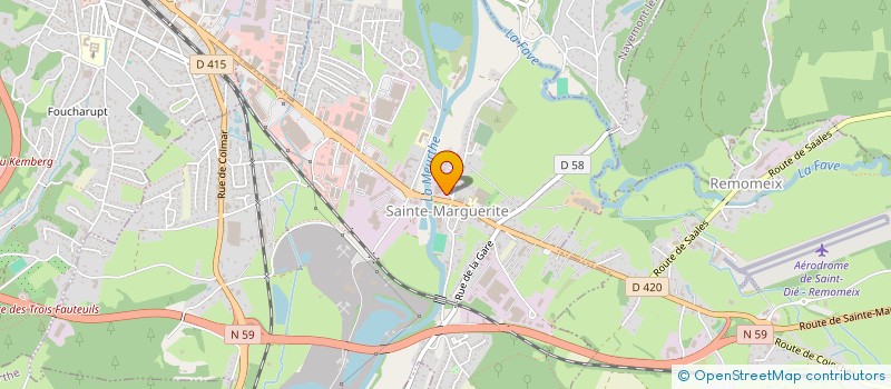 localisation de l'entreprise LES PATIS DE LA MEURTHE  SAINTE-MARGUERITE