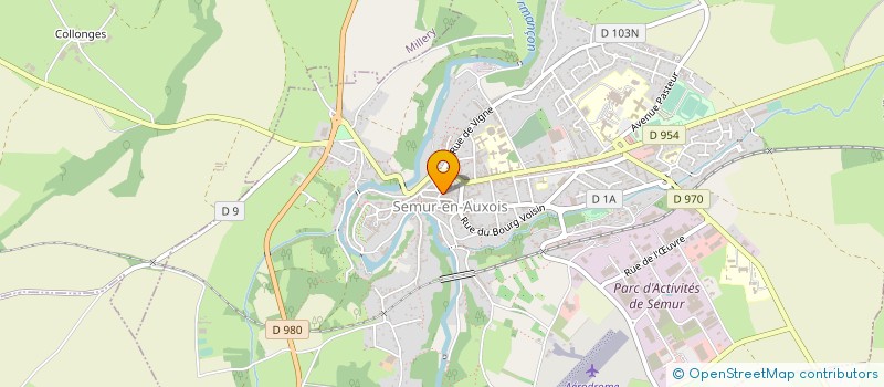 localisation de l'entreprise LES PATISSERIES DE NINON à SEMUR-EN-AUXOIS