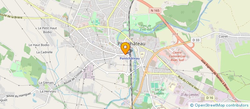 localisation de l'entreprise LES PATISSERIES DE SAM  PONTCHATEAU