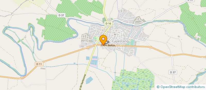 localisation de l'entreprise LES PATISSIERES  CAPESTANG