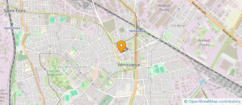 localisation de l'entreprise LES PATISSIERS DE VENISSIEUX à VENISSIEUX
