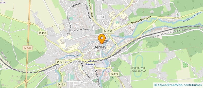 localisation de l'entreprise LES PATLAUDINES à BERNAY