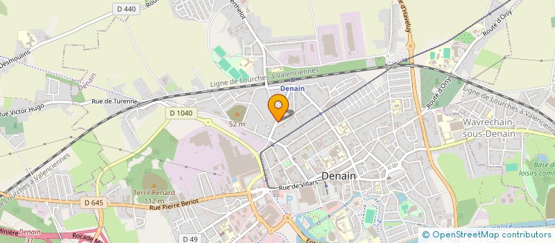 localisation de l'entreprise LES PATONS D'AURE  DENAIN