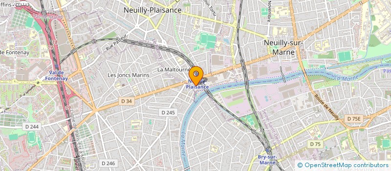 localisation de l'entreprise LES PATOUNES  NEUILLY-PLAISANCE