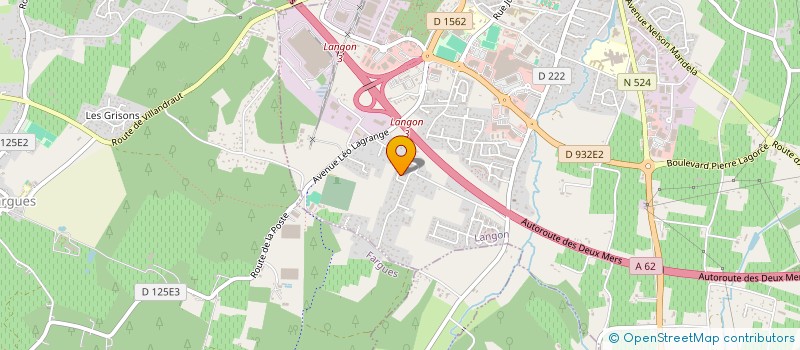 localisation de l'entreprise LES PATOUNES DE LANGON  LANGON