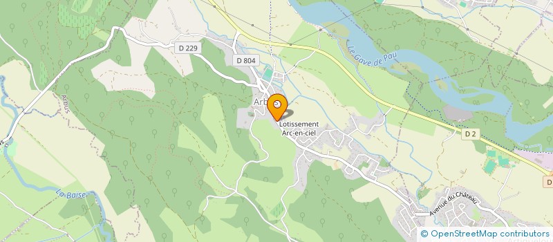 localisation de l'entreprise LES PATOUS BEARNAIS à ARBUS