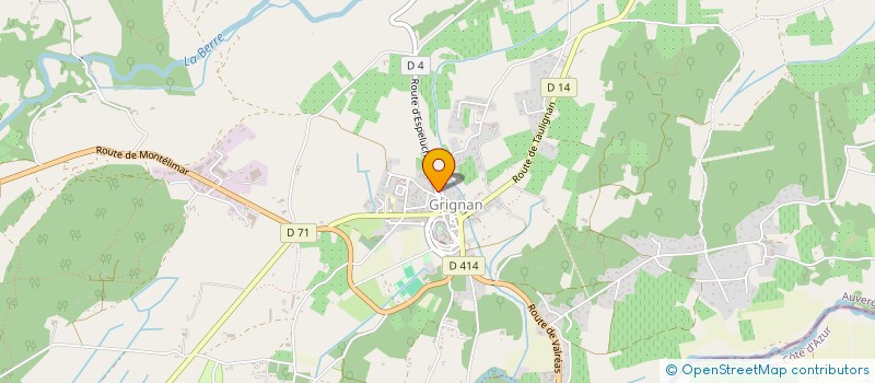 localisation de l'entreprise LES PATRES BATISSEURS  GRIGNAN