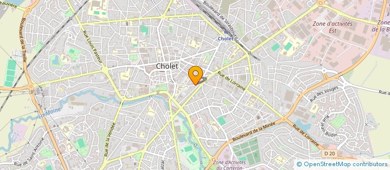 localisation de l'entreprise LES PATTES DE VELOURS CHOLETAISES à CHOLET