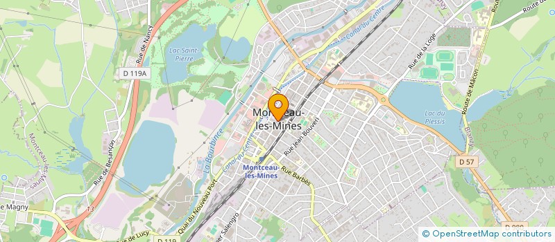 localisation de l'entreprise LES PATTES DE VELOURS DU BASSIN MINIER  MONTCEAU-LES-MINES