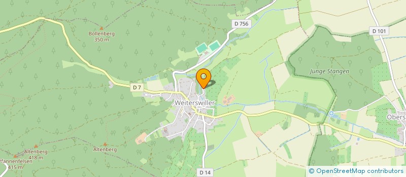 localisation de l'entreprise LES PATTES ET VOUS  WEITERSWILLER